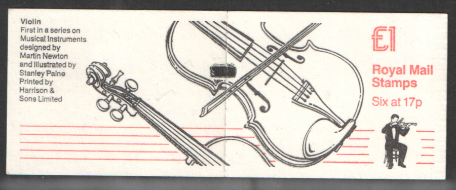 (image for) FH5 / DB15(1) + BMB Violin £1 Folded Booklet - Click Image to Close
